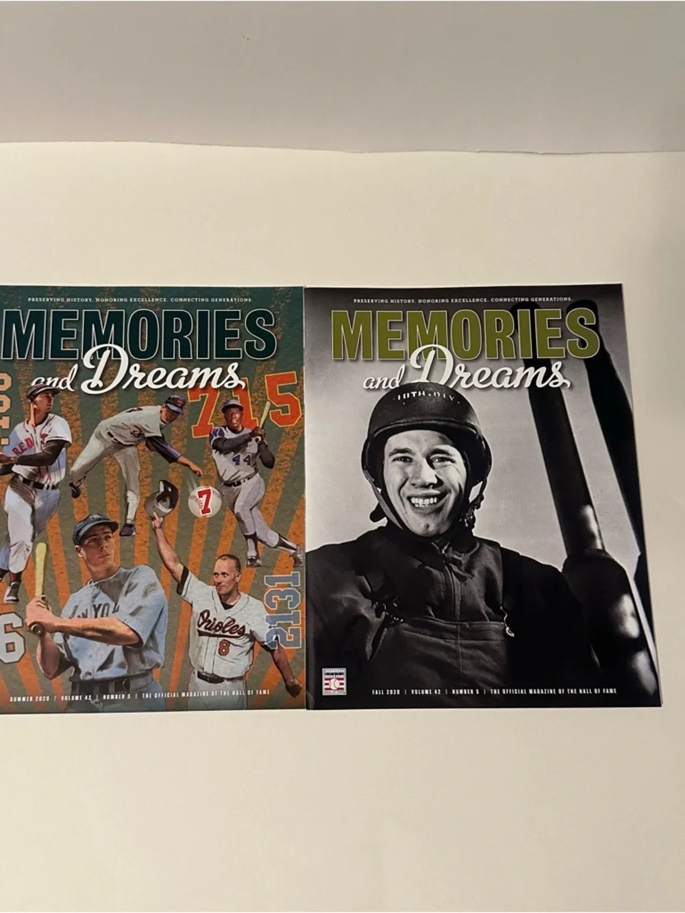 National Baseball Hall of Fame Memories and Dreams Magazine 2020 Fall & Summer